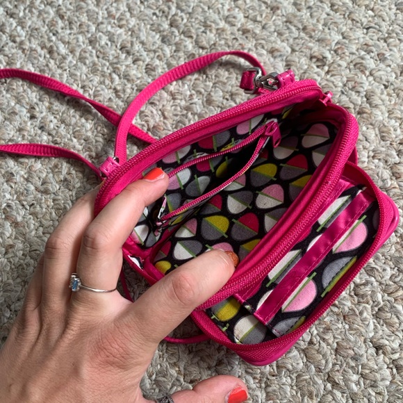 Pink Vera Bradley Crossbody Wallet - Picture 5 of 7